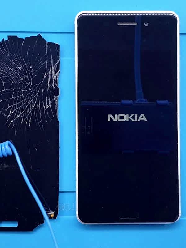 nokia 6 ekran değişimi öncesi ve sonrası